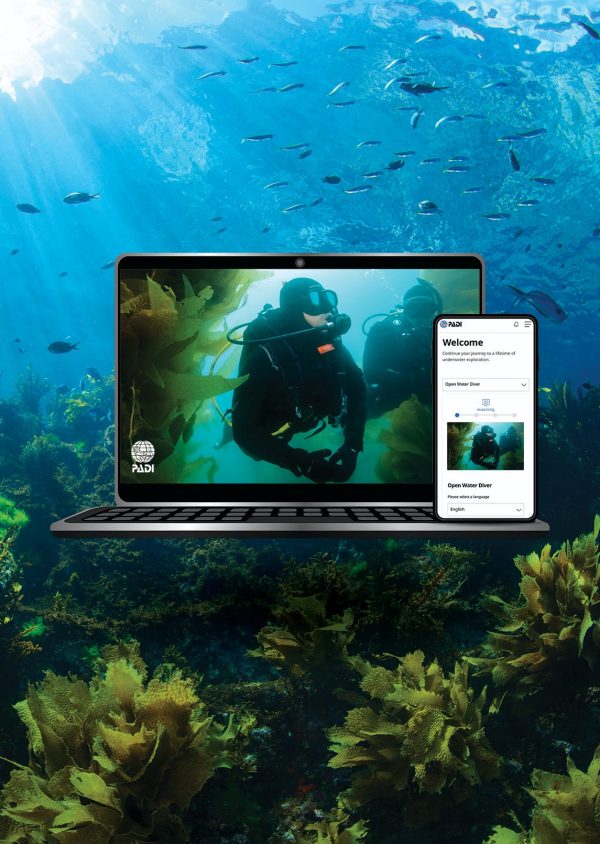 elearning on multiple devices - advanced open water diver