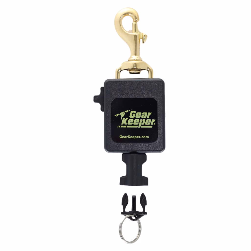 Gear Keeper SCUBA Console Retractor, w/ Brass Bolt Clip