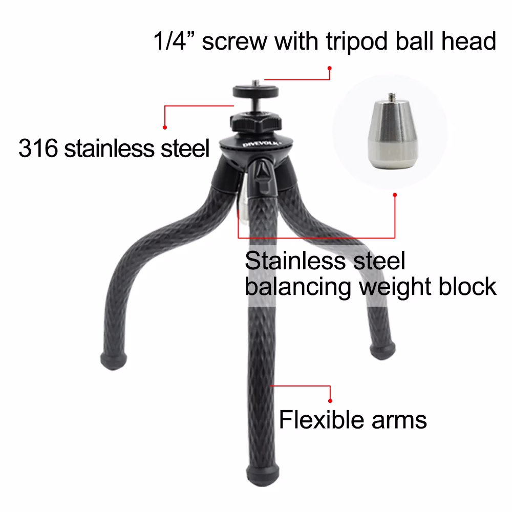 DIVEVOLK Underwater Flexible Tripod - Image 7