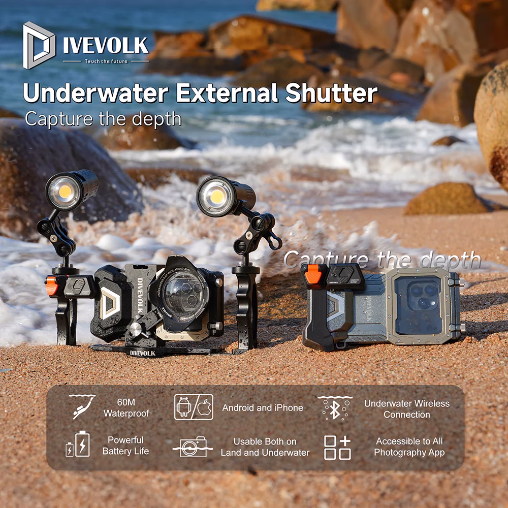 DIVEVOLK Underwater External Shutter for Seatouch 4 Max Series Housing Sale price - Image 2