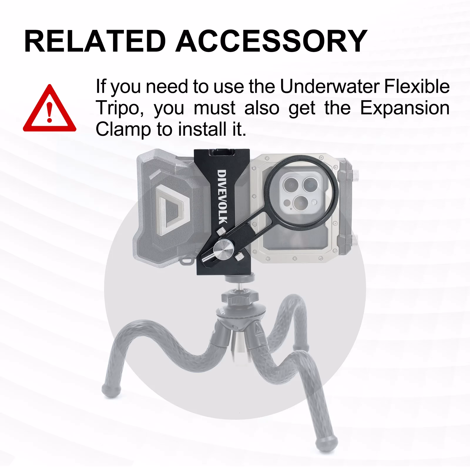 DIVEVOLK Underwater Flexible Tripod - Image 3