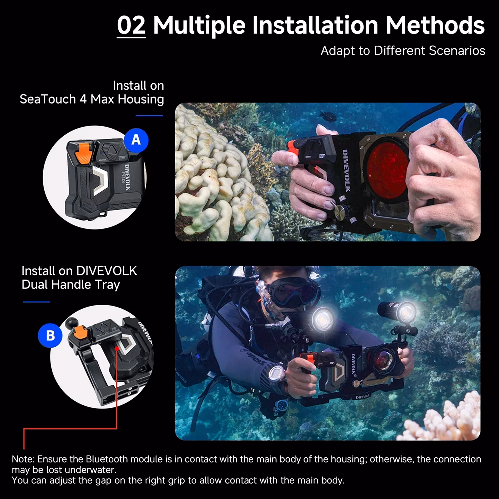 DIVEVOLK Underwater External Shutter for Seatouch 4 Max Series Housing Sale price - Image 5